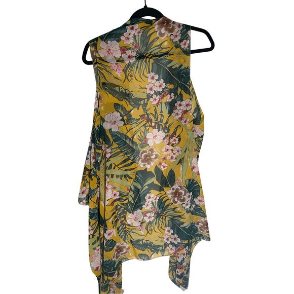NWT Floral Printed Women's L.I.B Duster Open Front Bohemian Kimono - Picture 2 of 5